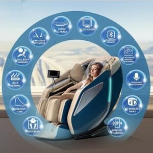 HealthRelife Sillón de Masaje 3D