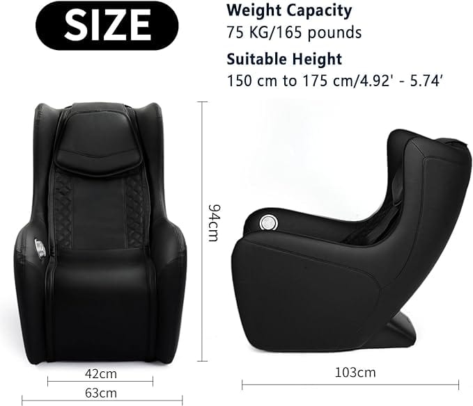 medidas silla masaje healtrelife profesional