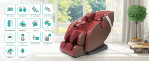 KARMA® Sillón de masaje 2D - Rojo (modelo 2023