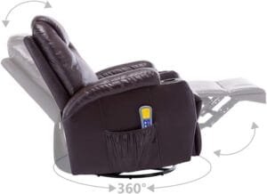vidaXL Sillón de Masaje Eléctrico GIRATORI