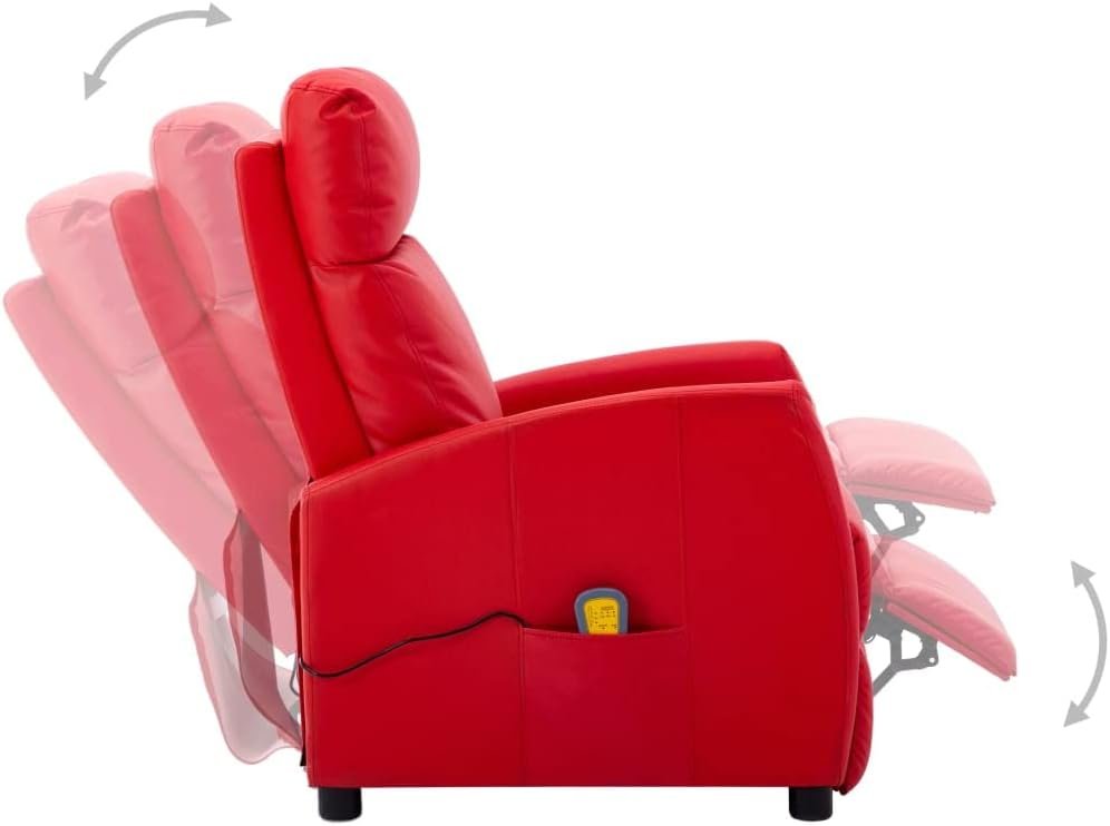vidaXL Sillón Reclinable TV Masaje Tumbona