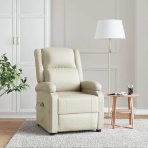 VIDAXL Sillón de Masaje de Cuero
